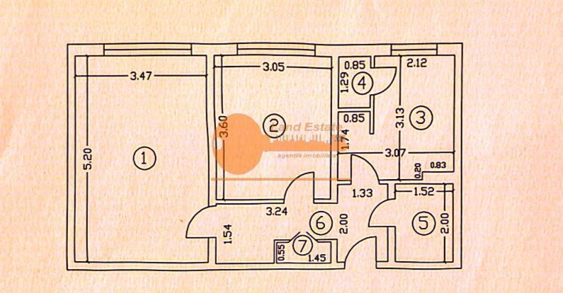 2 camere Renovat (5min metrou Tudor Vladimirescu) - Schiță 8