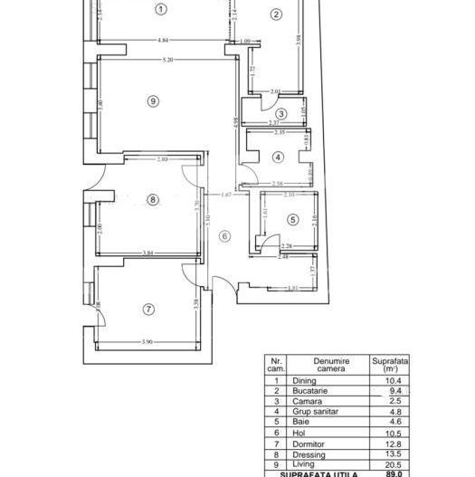 Apartament 3 camere Eminescu | Curte 77mp. - Poză 29