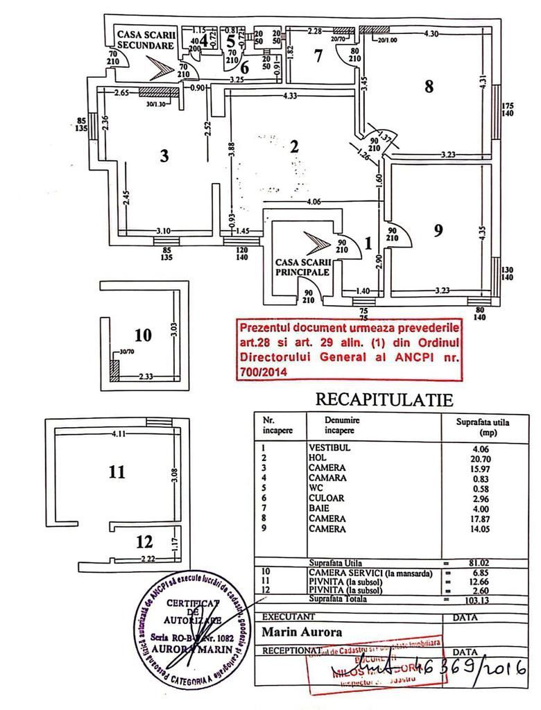 Apartament superb | Dorobanti | Curte | - Schiță 15
