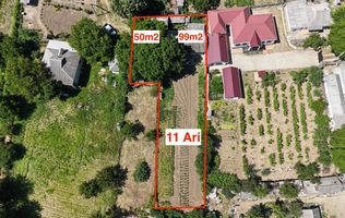 Casă pe un teren de 11 ari în s. Scoreni r-nul Strășeni