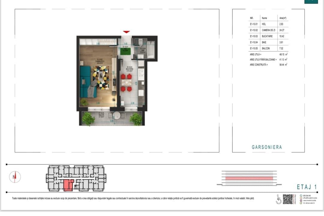 Garsoniera ideala pentru investitie  Titan Pallady - Schiță 1