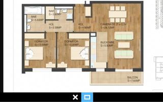 Apartament 3 camere mobilat-utilat - zona Tractorul (TopCity) - Poză 6