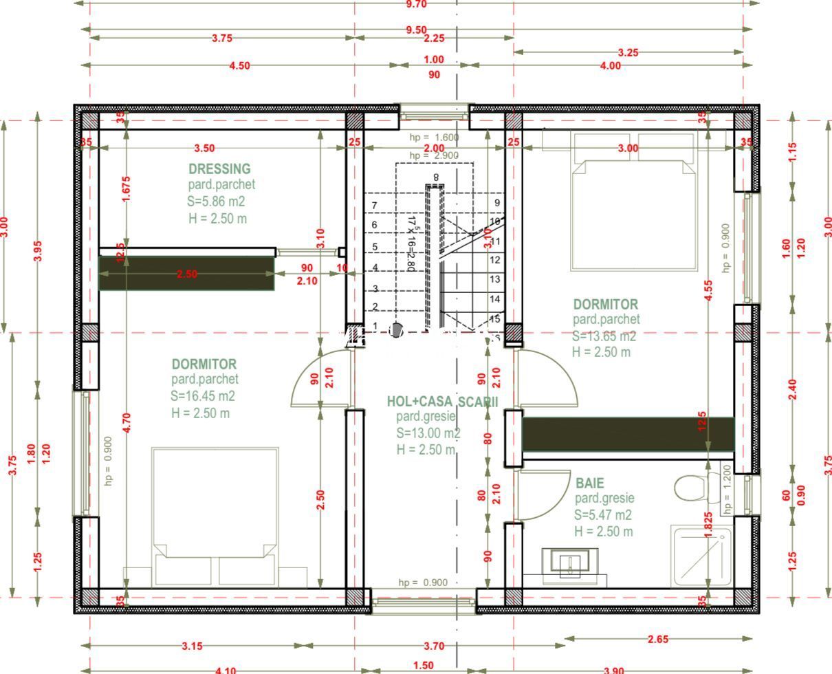Casă Individuala 4 CAMERE de vânzare în Cartier Izvor - Poză 3