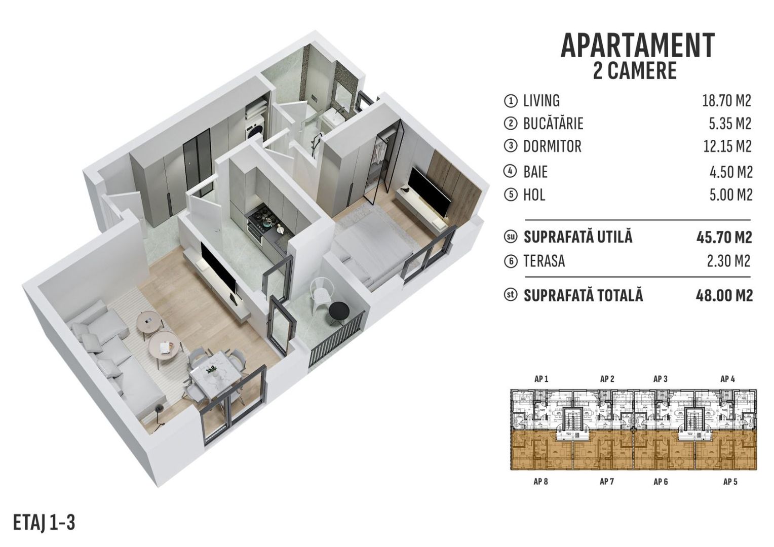 Apart. Decomandate cu 2 cam. in Prelungirea Ghencea ! - Poză 13
