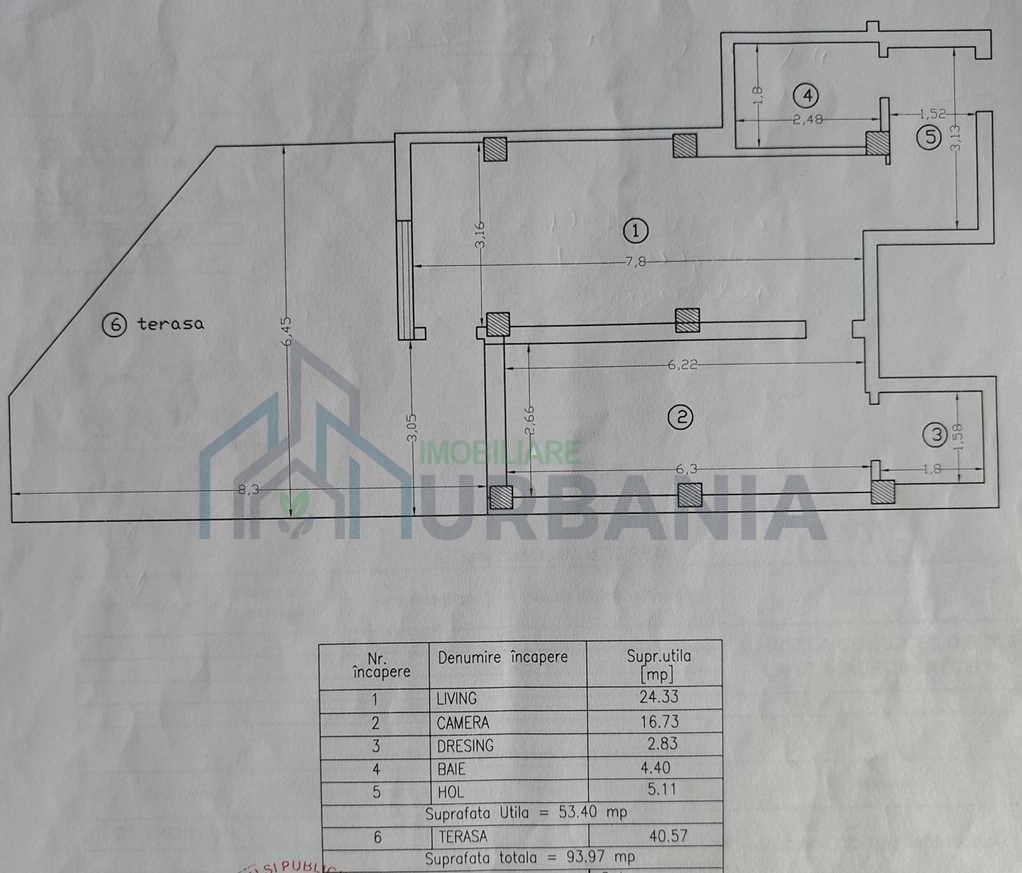 Apartament 2 camere, 53 mp + terasă 40 mp + parcare 18 mp + boxă 6 mp – Penta Residence, Tătărași - Poză 2