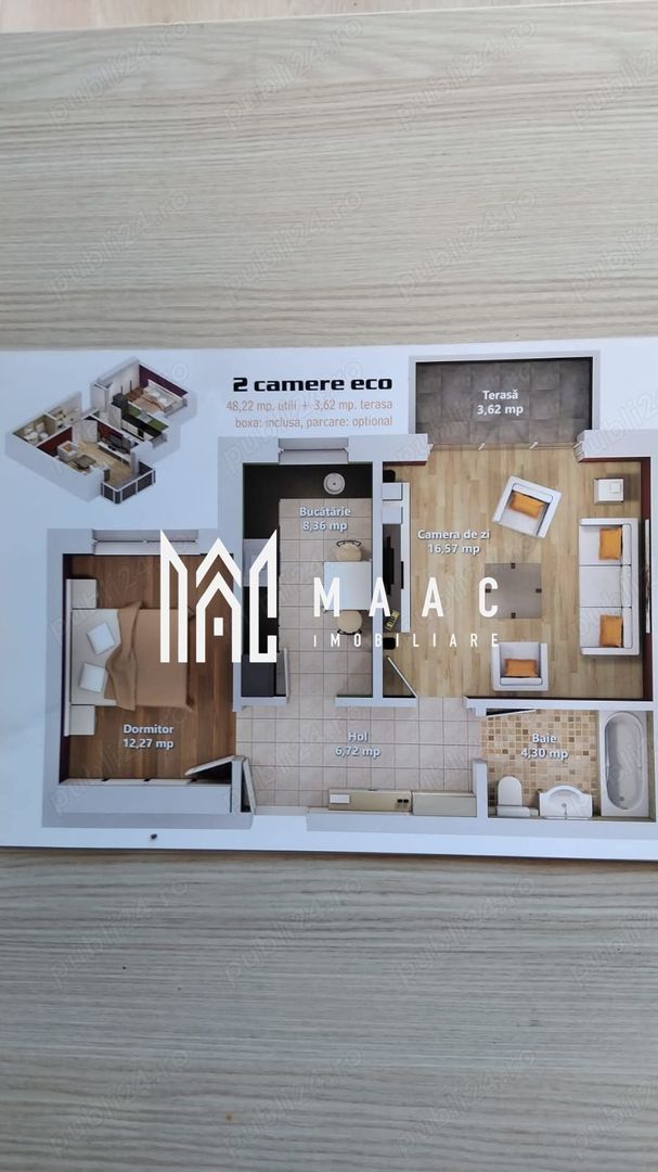 Apartament 2 camere I Avantgarden I Balcon - Poză 7