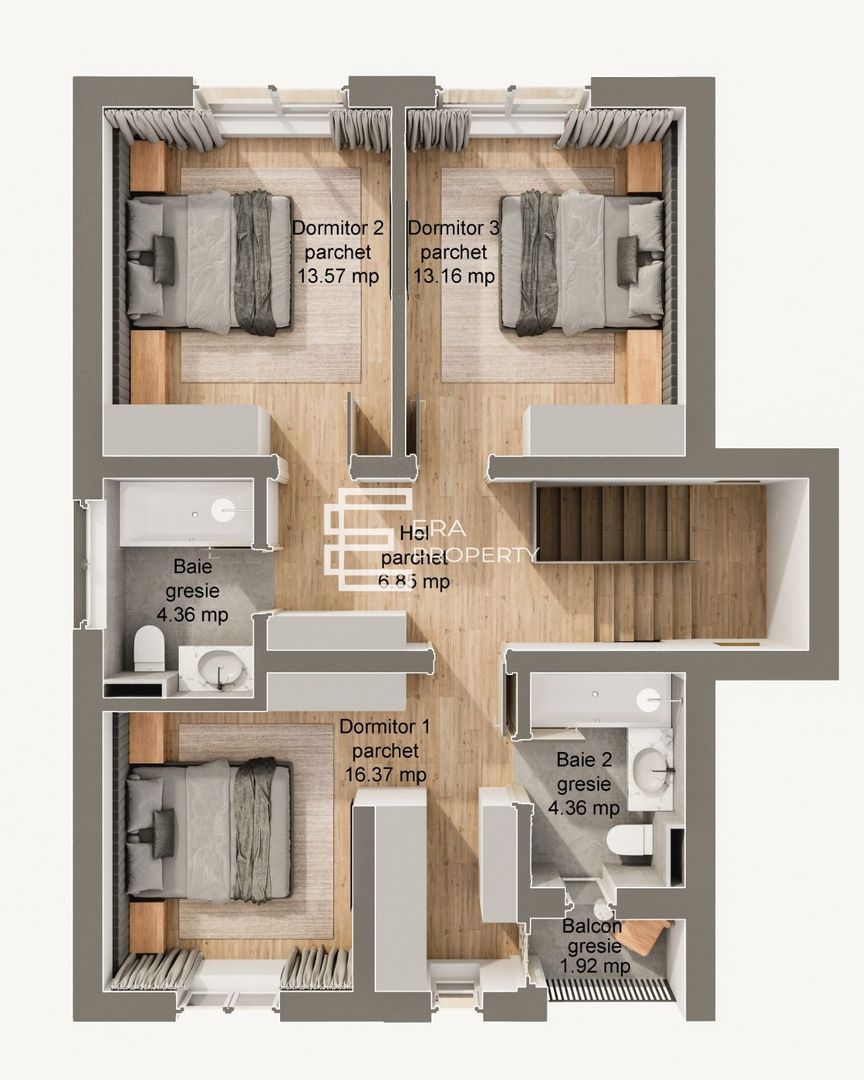 Casă nouă, 5 camere, terasă 22 mp, teren 340 mp – Șura Mare - Schiță 7