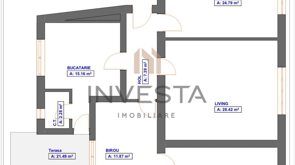 Apartament spectaculos, design premium, gradina proprie 65 mp! Garaj! - Schiță 13