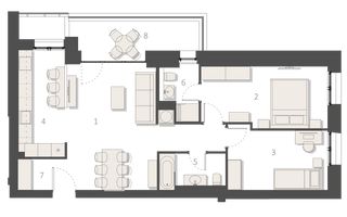 AFI Home North - Apartament 3 camere, cu balcon, etaj 1, pet friendly - Poză 9