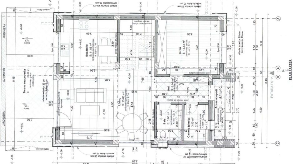 Casa individuala 5 camere, teren 704 mp - 163 mp utili, cel mai mare din zona - Schiță 32