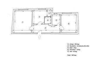 Apartament 2 camere decomandat an 1990 - metrou Eroii Revolutiei - Poză 3