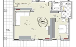 Penthouse de lux | 2 locuri de parcare | Bonjour Residence - Schiță 14