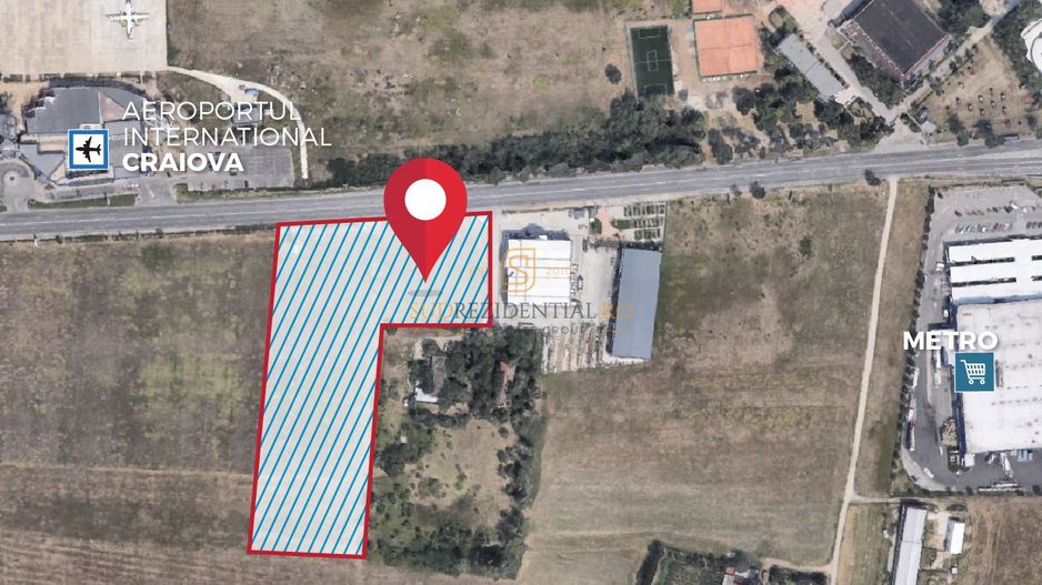 Teren de vanzare, zona Aeroport International Craiova, deschidere E574 - Poză 2