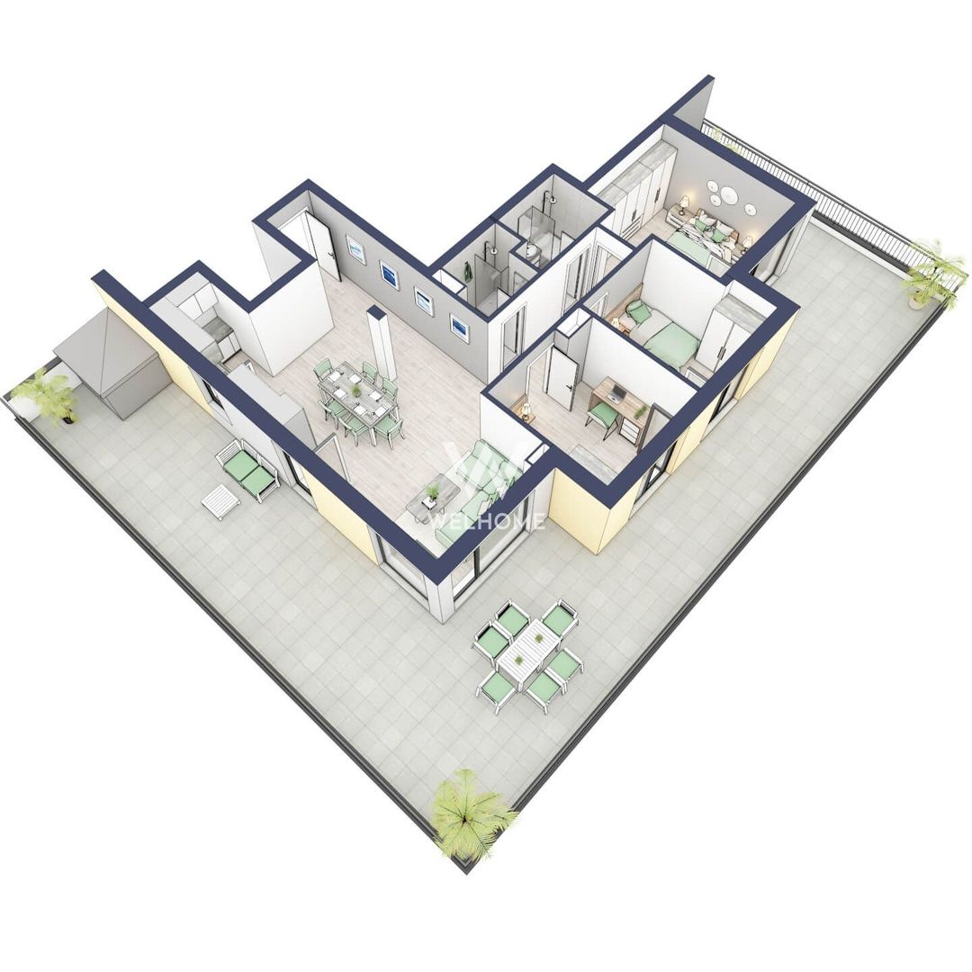 Penthouse terasa 107mp, Sibiu, Turnisor COMISION 0 - Poză 2