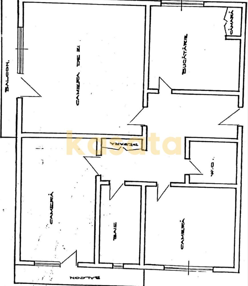 OPORTUNITATE | APARTAMENT 3 CAMERE | AVIATIEI | CENTRALA PROPRIE - Schiță 7