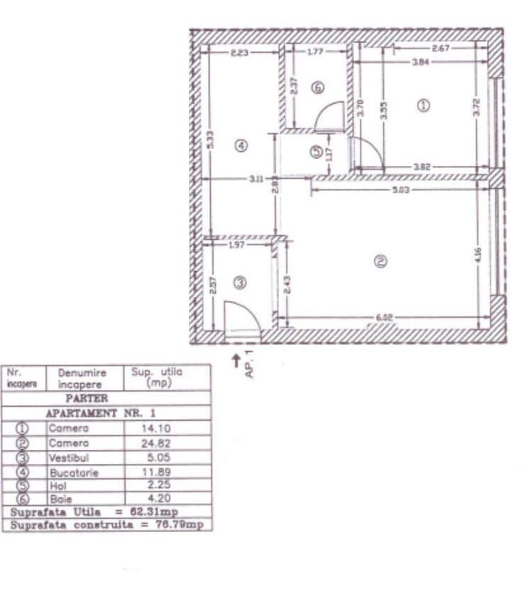 Vanzare 2 camere partial mobilat 1Mai-Victoriei - Poză 5