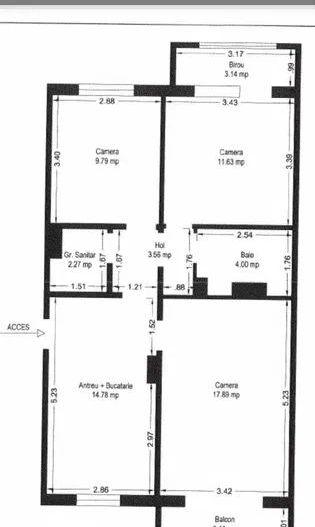 COMISION 0% | Apartament 3 Camere | Zona Soarelui | Etaj 3 | 70 mp - Poză 8