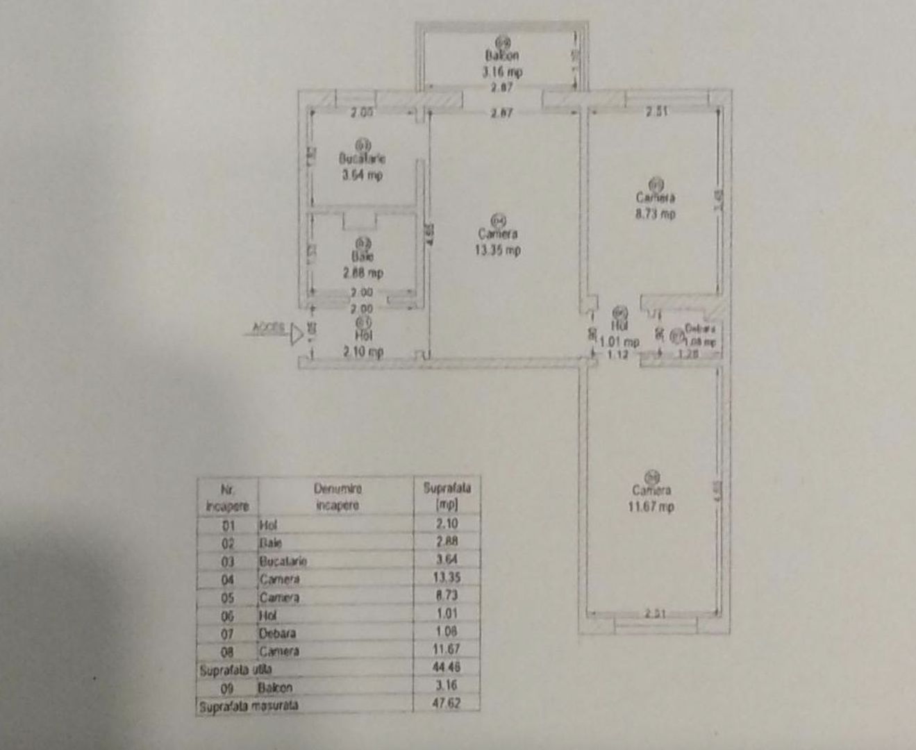 Apartament cu trei camere zona Dacia - Poză 20