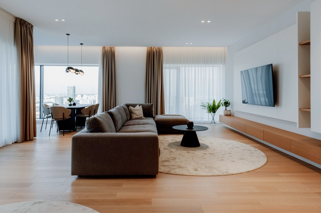 Apartament spatios 4 camere | One Verdi Park | Etaj 18, vedere lac - Poză 3
