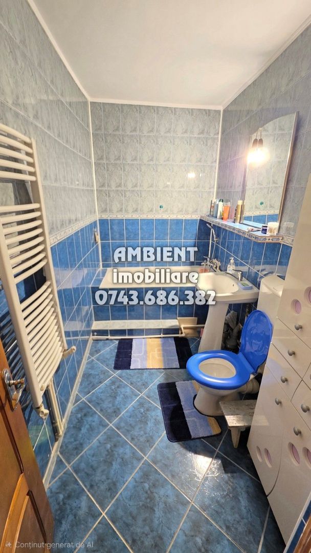 Apartament cu 3 camere, etaj 4, mobilat, VASLUI zona CENTRU - BIG; - Poză 9