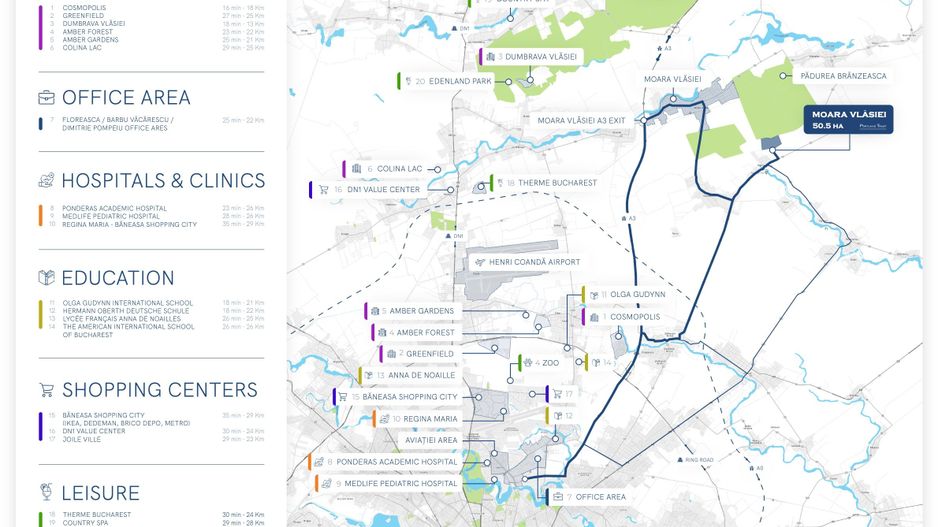 Teren intravilan 50,5 ha – Moara Vlăsiei - Poză 5