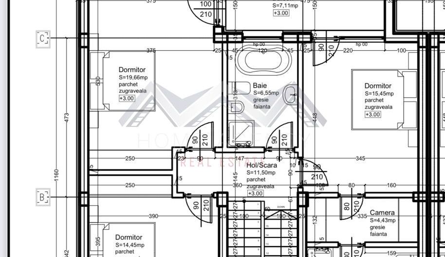 Casă duplex P+1 de vânzare Tunari – finisaje premium, teren 505 mp - Schiță 13
