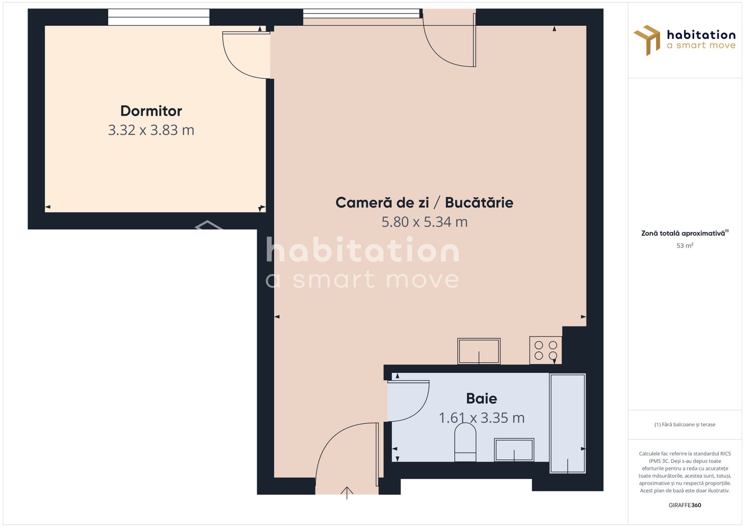 Tur virtual - Apartament 2 camere, zona Centrală - Paltim - Poză 25