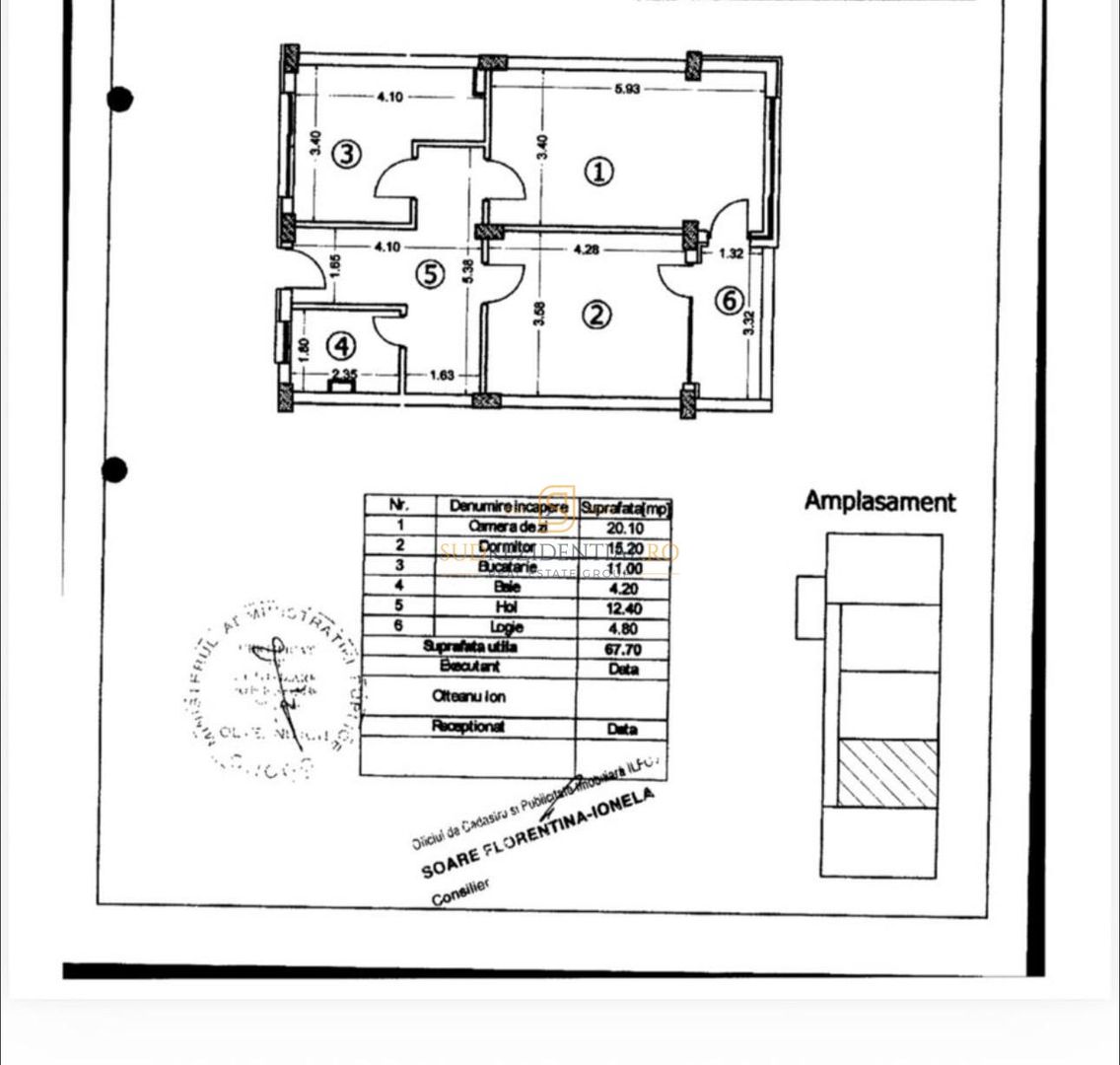 Apartament 2 camere de vanzare | mobilat & utilat, Popești-Leordeni - Schiță 8