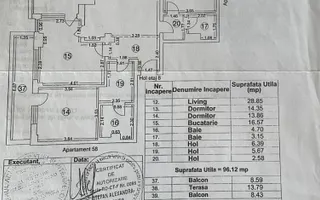 Penthouse 3 Camere Summerland | Vedere Mare și Lac | Dotări Premium - Schiță 23