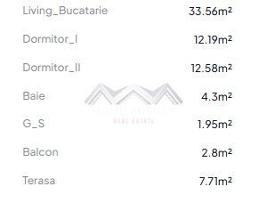 Apartament 3 camere Otopeni central | bloc nou, parcare, comision 0 - Schiță 12