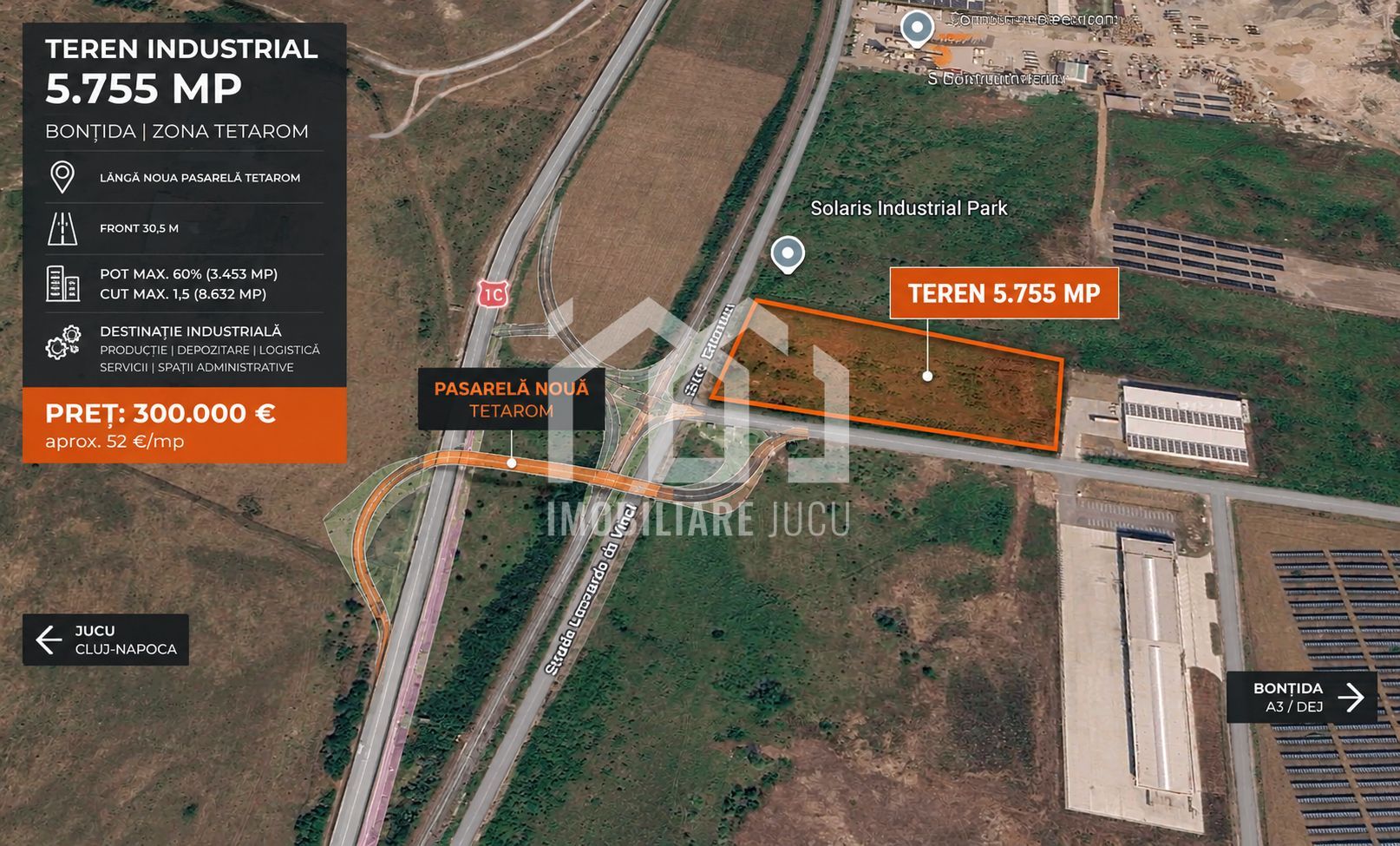 TEREN INDUSTRIAL 5.755 MP | BONTIDA | POTENȚIAL DE DEZVOLTARE - Poză 2