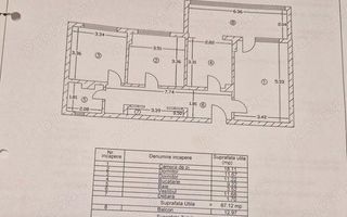 Apartament 3 camere – Militari, Gorjului – aproape de metrou și piață - Schiță 10