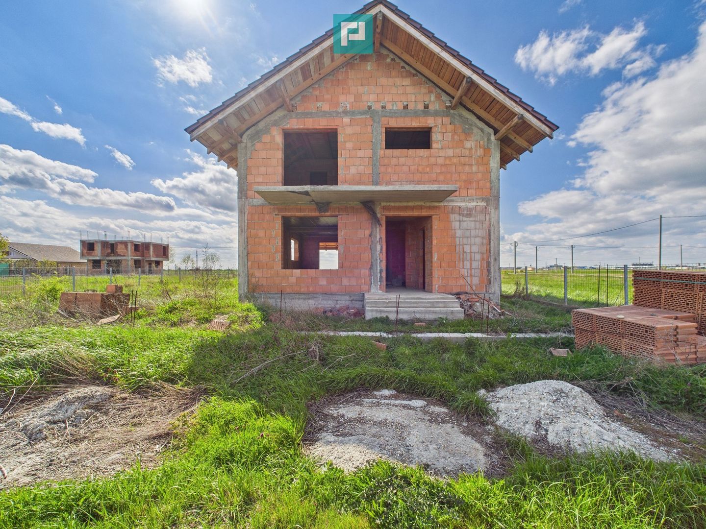 Casă la roșu, teren 600 mp, în Săcălaz - Poză 1