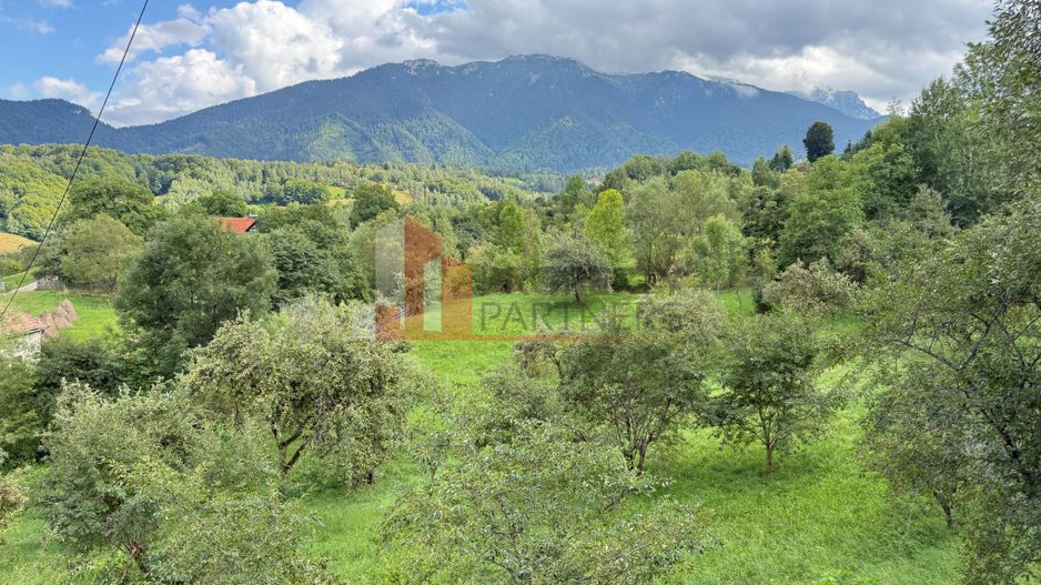 Teren intravilan 1.000 mp în Bran–Sohodol, vedere la munți Bucegi - Poză 1