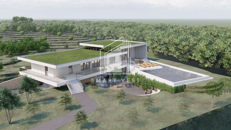 Teren de vanzare cu proiect de casa si piscina - Poză 1