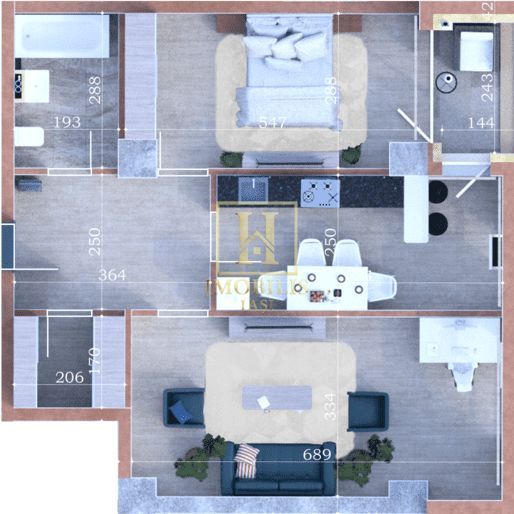 MUTARE IMEDIATA! Apartament 2 camere, Dec., 68mp-Copou - Poză 6