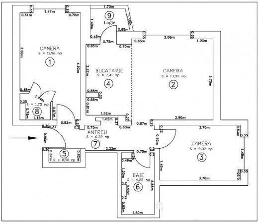 Apartament 3 camere – Mănăștur, lângă „La Terenuri” - Poză 12