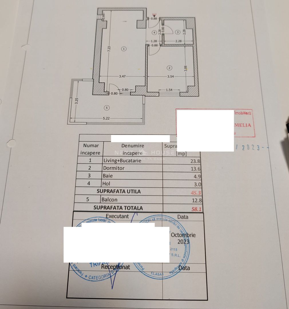 Apartament Parcul Carol - Liberty Mall - Unirii 2 km - Schiță 7