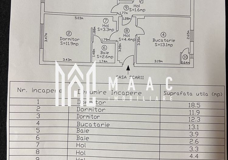 Apartament 3 camere | Parter | 72 MPU | Zona Hipodrom 3 - Poză 8