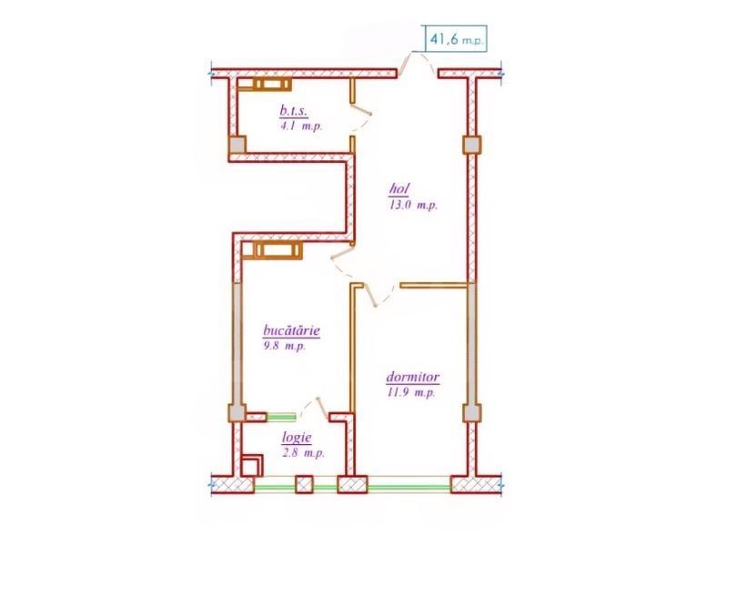 Vânzare, apartament, 1 cameră, str. Nicolae Dimo, Durlești - Poză 1