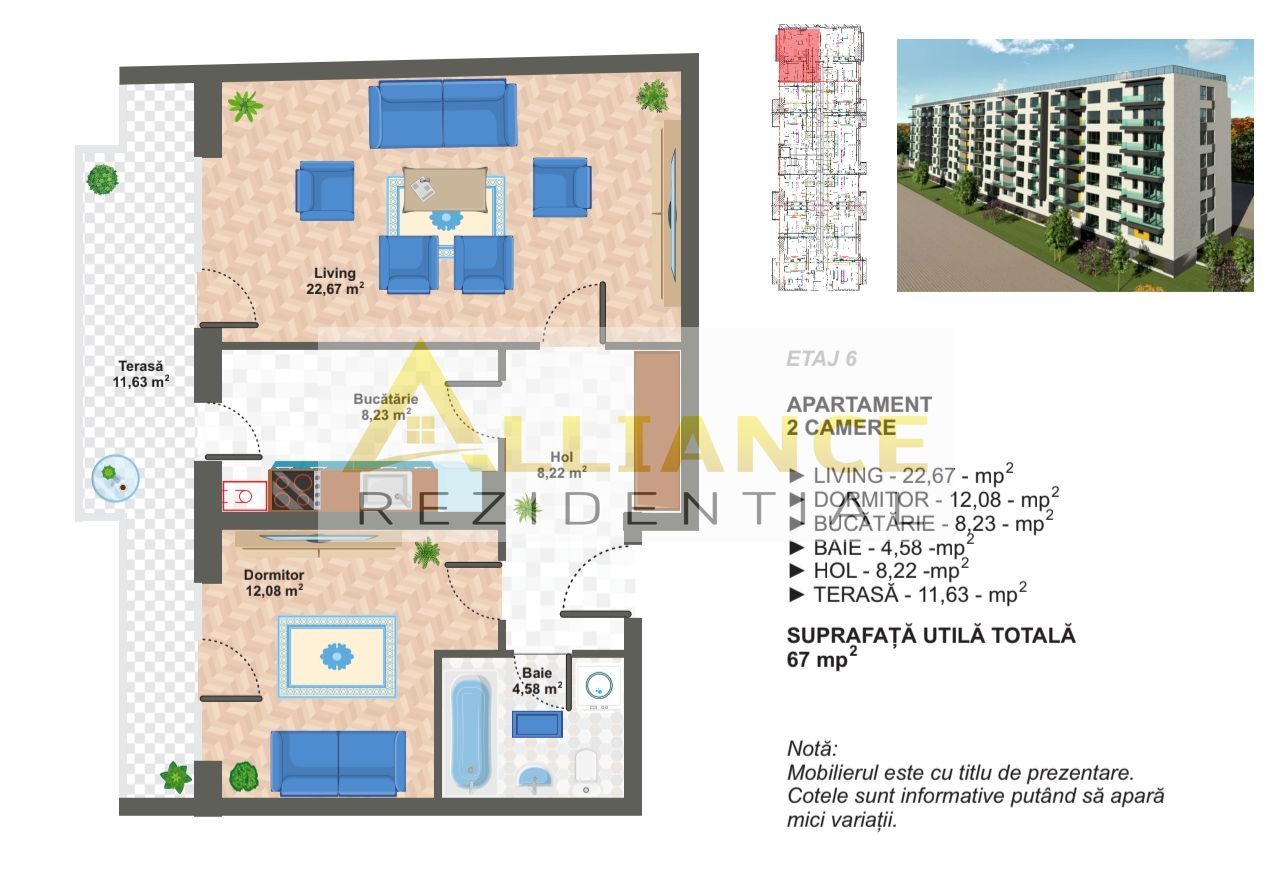 APARTAMENT 2 CAMERE DRUMUL - BINELUI - Poză 5