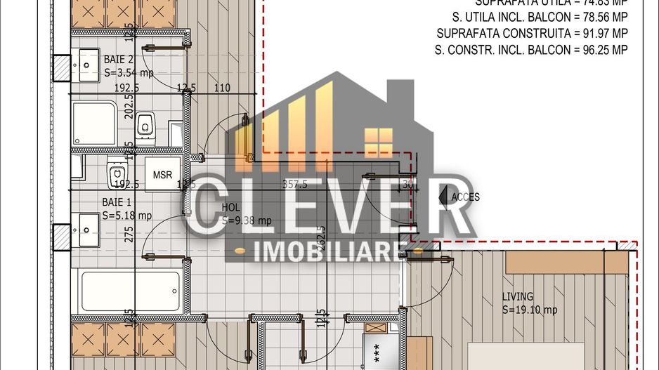 Apartament 3 camere 2 Bai Theodor Pallady - Poză 1