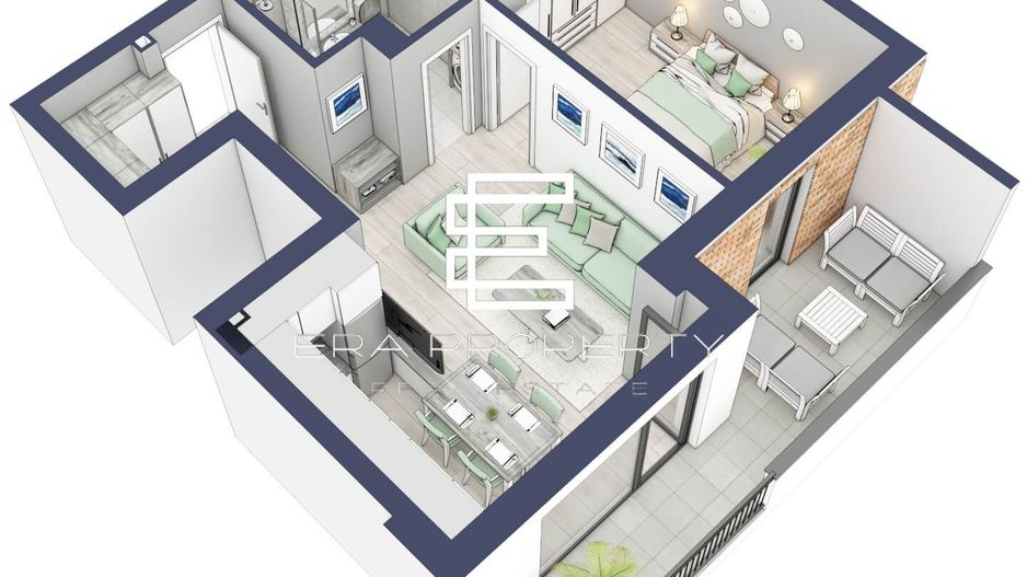 Apartament cu 2 camere, rulouri electrice, încălzire pardoseală, Sibiu - Schiță 13