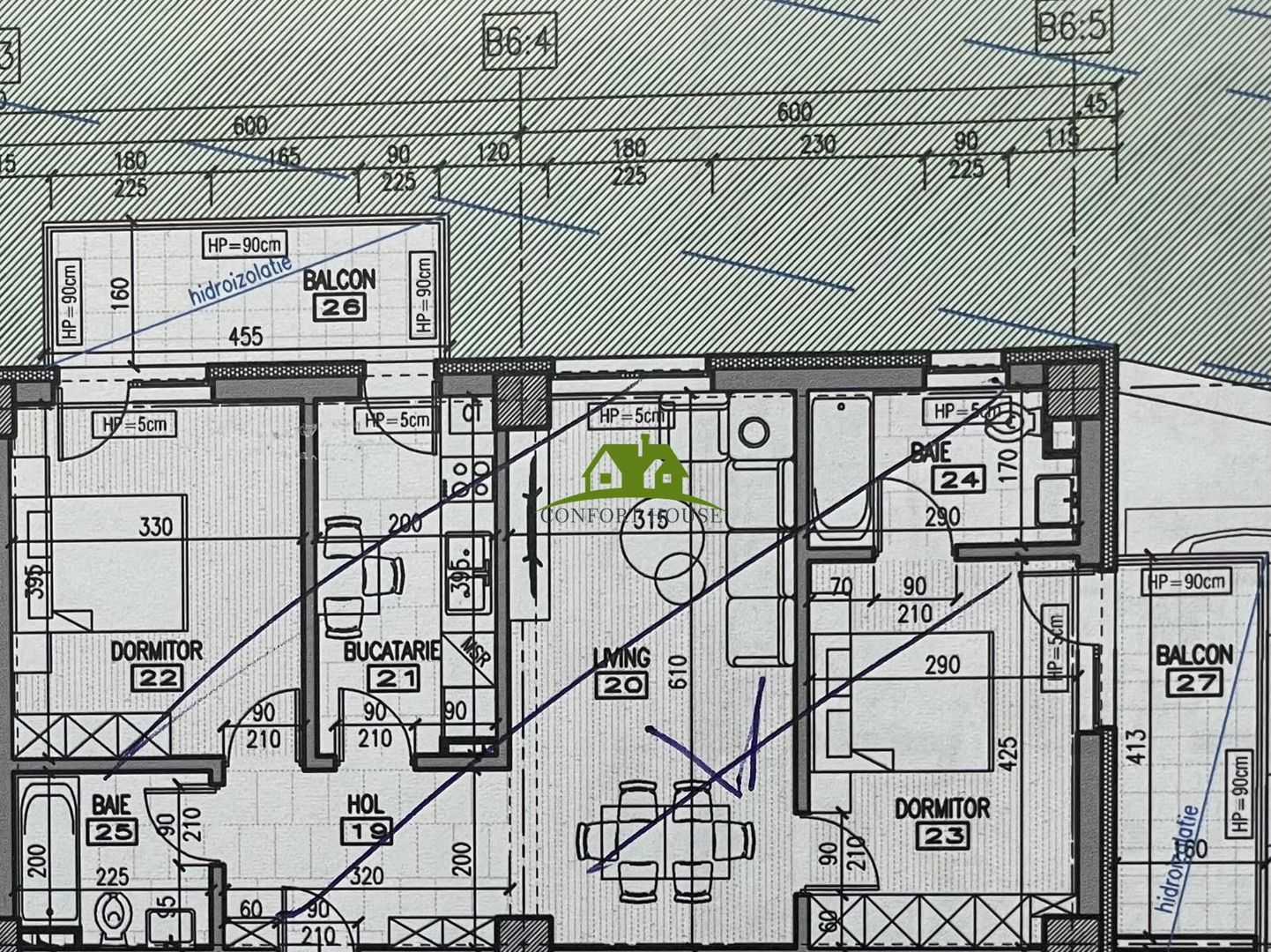 Apartament 3 camere, bloc nou, P+3, Ap.03, Parter, Bl.6 - CP2462162 - Poză 5