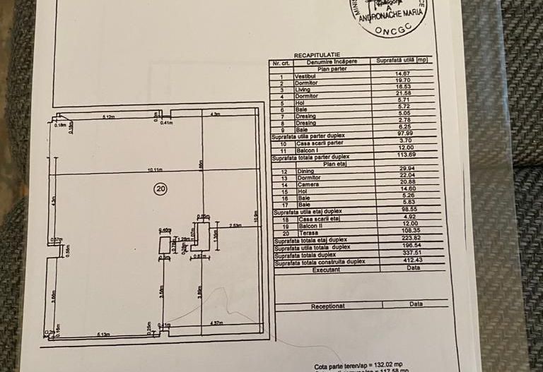 APARTAMENT 5 CAMERE DUPLEX | STEFAN CEL MARE - Schiță 16