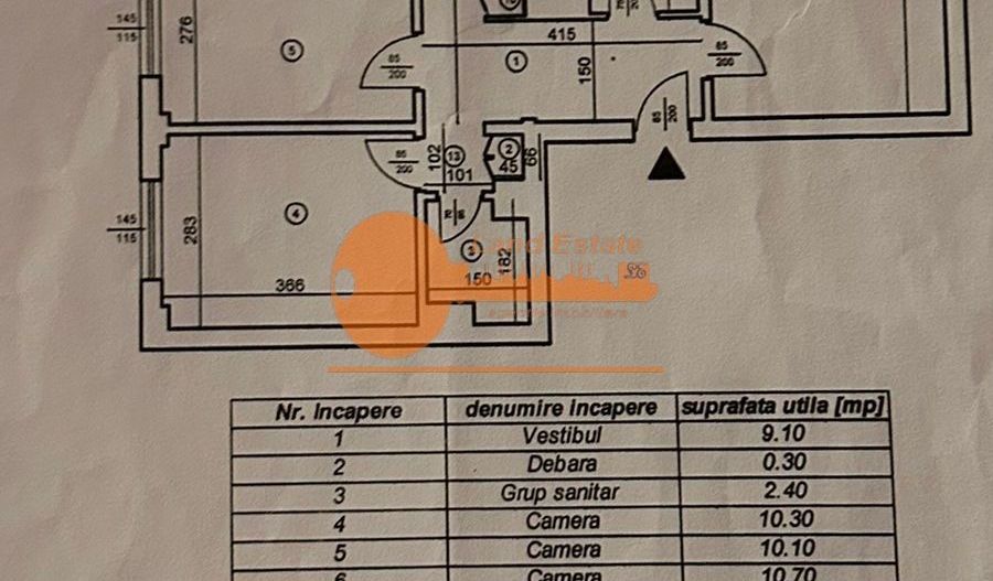 4 camere | centrală proprie | Metrou Timpuri Noi și Parcul Tinere - Schiță 15
