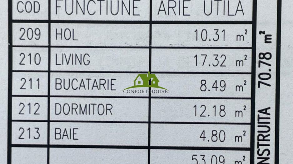 Apartament 2 camere, bloc nou, P+3, Ap.10, Et.2, Bl.5 - CP2461860 - Poză 6