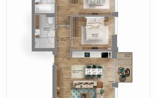 Apartament de 3 camere in Amber Forest - Poză 18