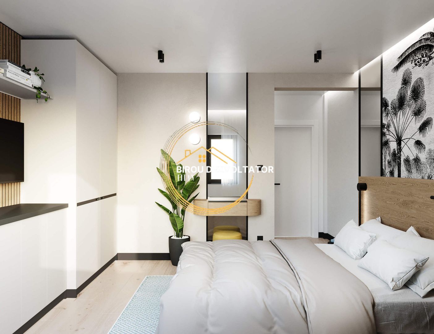Decomandat 2 bai Vedere libera Titan Pallady Metrou Teclu Parcare - Poză 4