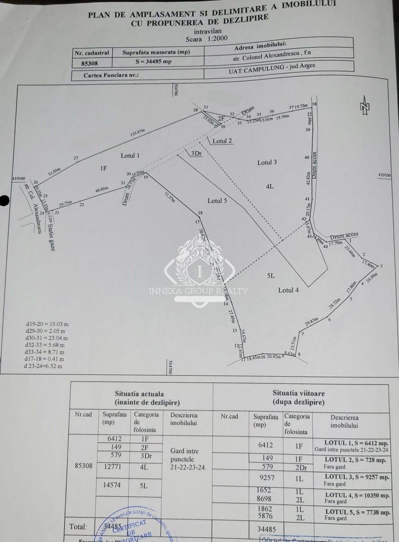 Teren de Vânzare – 34.485 mp | Câmpulung Muscel | Zonă Panoramică & Dezvoltare - Schiță 4